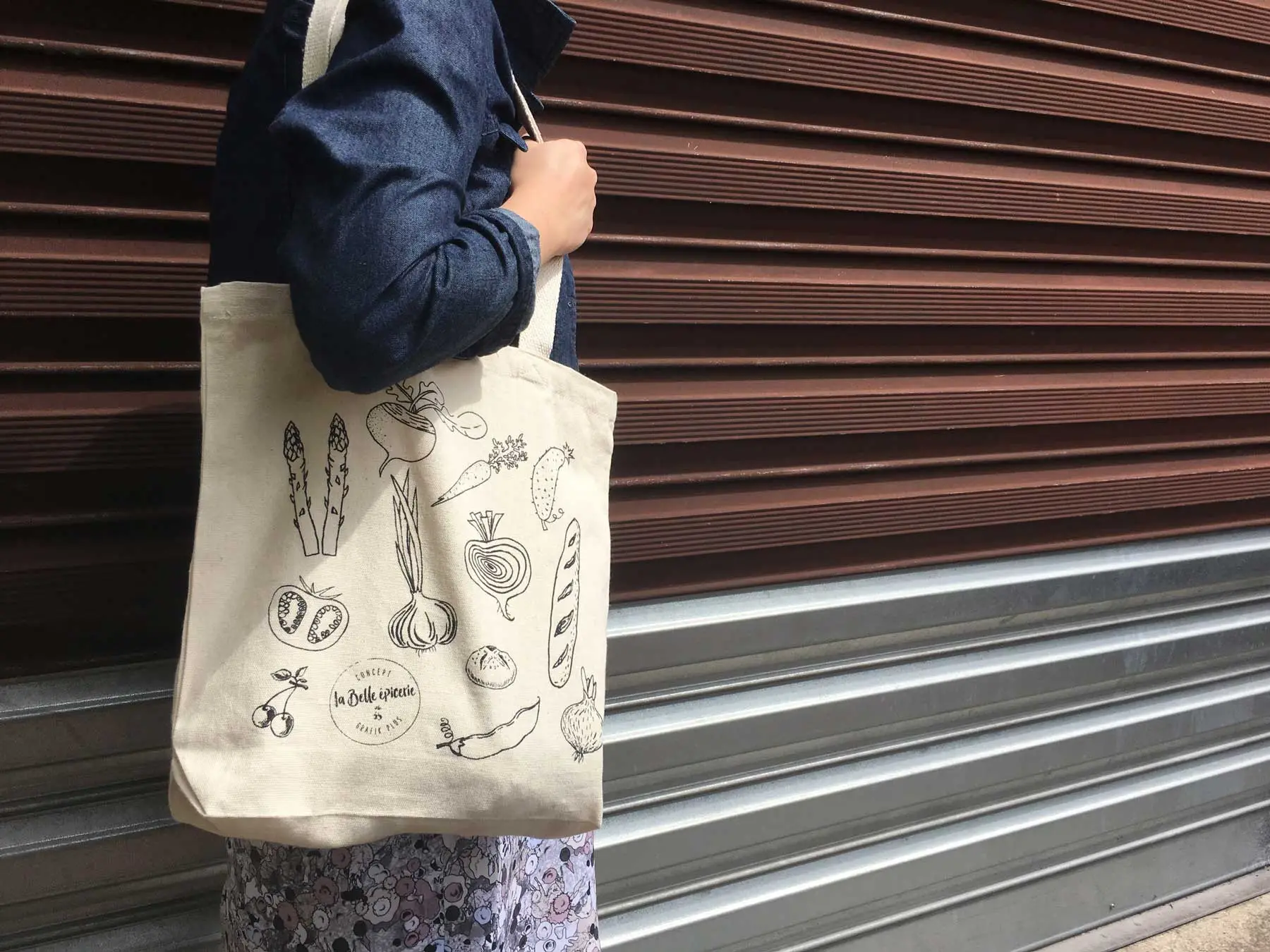 tote bag, coton, personnalisation, showroom