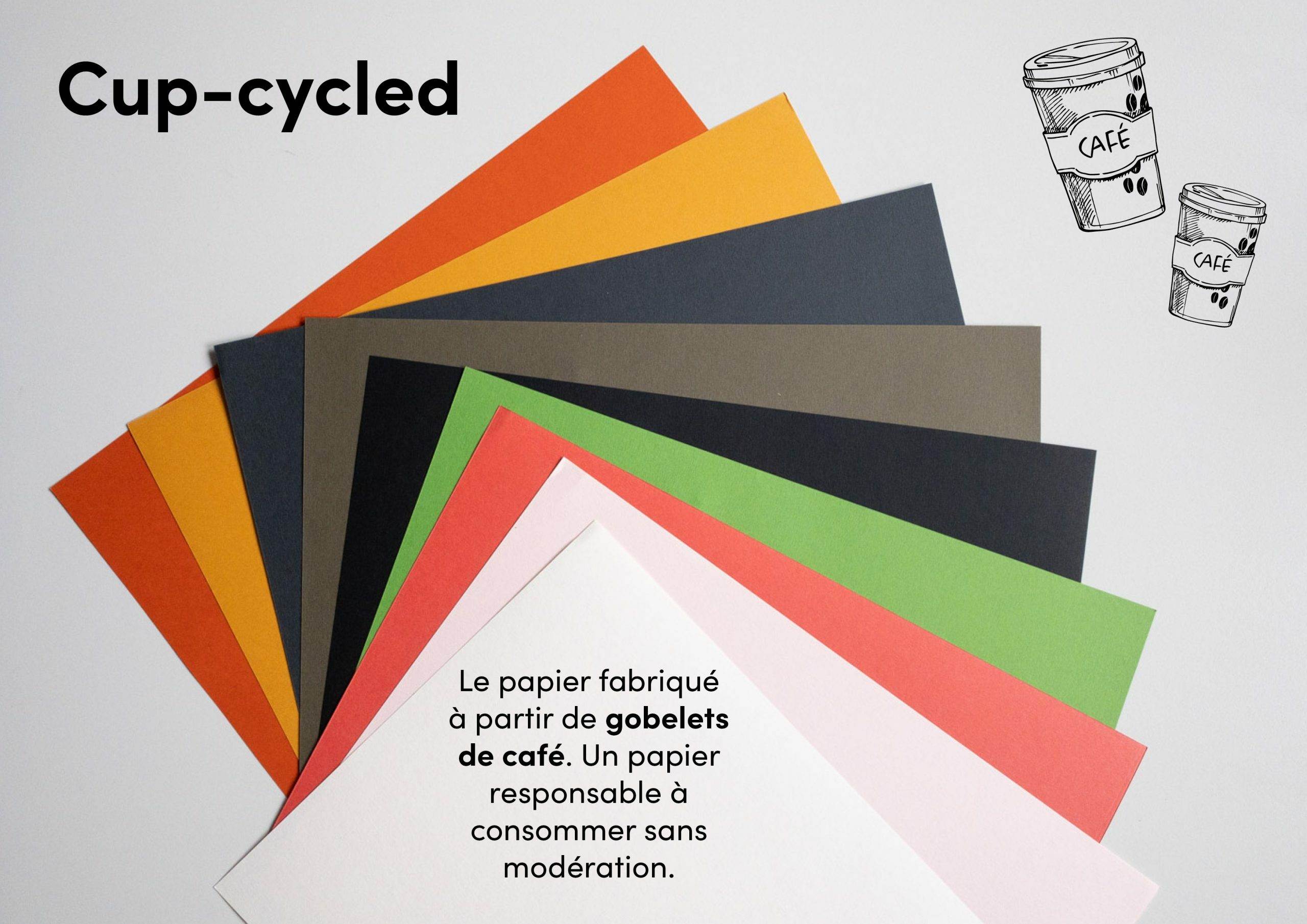 le papier fabriqué à partir de gobelets de café