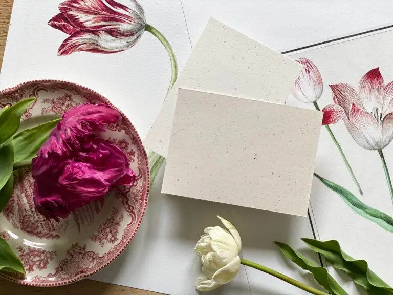 papiers upcycles tulipe imprimerie grafik plus upcycling