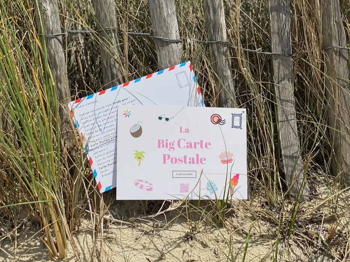 big carte postale ete grafik plus branding