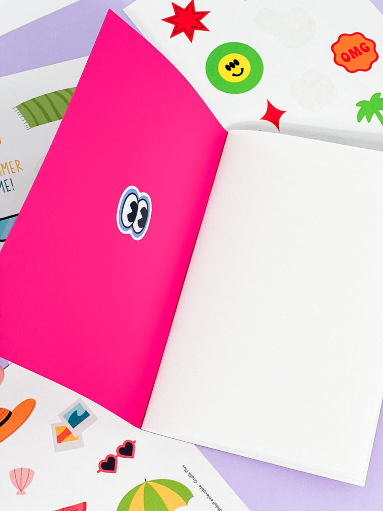 carnet rose stickers Grafik Plus-5